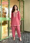 Vama Vol 3 By Ossm Viscos Vetican Silk Embroidery Co Ord Set Orders In India